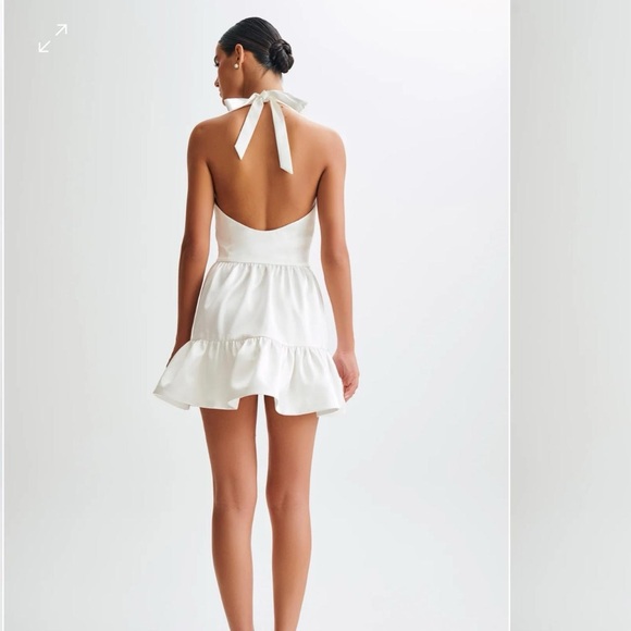 Meshki White Ruffle Mini Dress - Picture 5 of 9